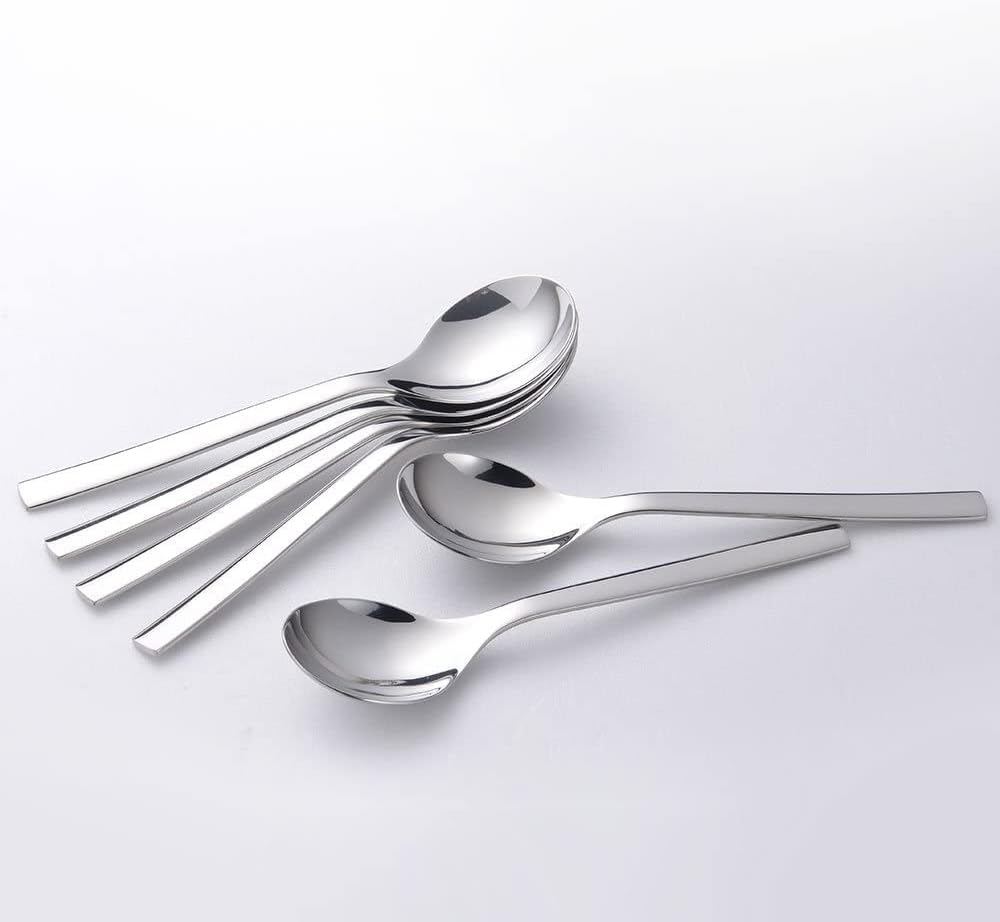 WMF Teaspoon Set 6-pcs. Nuova, Stainless Steel, Silver, 11.1 x 14.9 x 7.1 cm