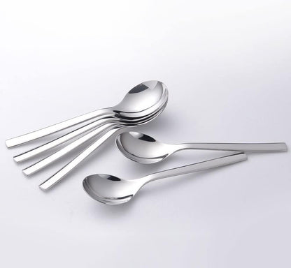 WMF Teaspoon Set 6-pcs. Nuova, Stainless Steel, Silver, 11.1 x 14.9 x 7.1 cm