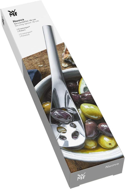 WMF Nuova - Cuchara para Servir Perforada 16 cm, Acero Inoxidable Pulido Cromargan, Aptos para Lavavajillas