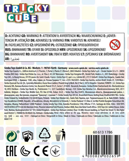 Noris 606131786 Tricky Cube, The Classic for Promoting Spatial Thinking, for Children Aged 6 and Over