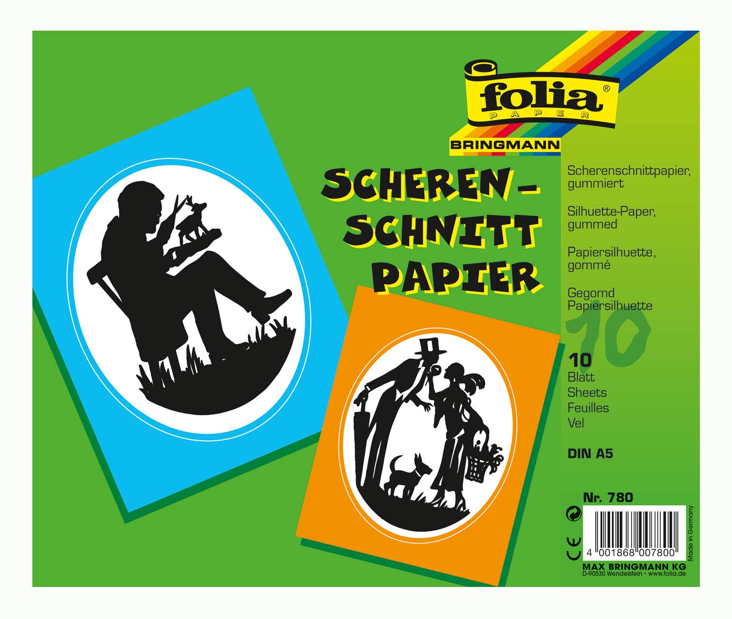 Folia 780 10hojas - Papel decorativo (10 hojas