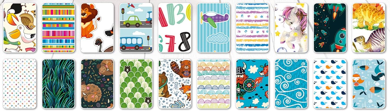 Folia 48949 Children's Motif pad, 270 g/m², Approx. 24 x 34 cm, Sheets Assorted in 20 Different Designs, Colourful Kids