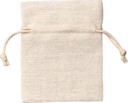 folia 64101 - Fabric Bags, Natural, Pack of 6, Made of Cotton/Polyester, in 3 Different Sizes, Ideal for Gifting or Storing Small Items