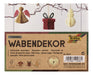 folia 49231 Christmas Honeycomb Decoration Set of 3 Foldable Christmas Decorations for Indoor Use White / Red / Beige / Small