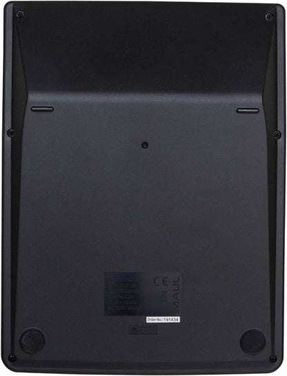 MAUL Commercial Calculator MXL16 | Angled Display with 16 Digits | Includes Tax Calculator | Large: 20.5 x 15.5 cm | Professional Desk Calculator | Solar/Battery | Black