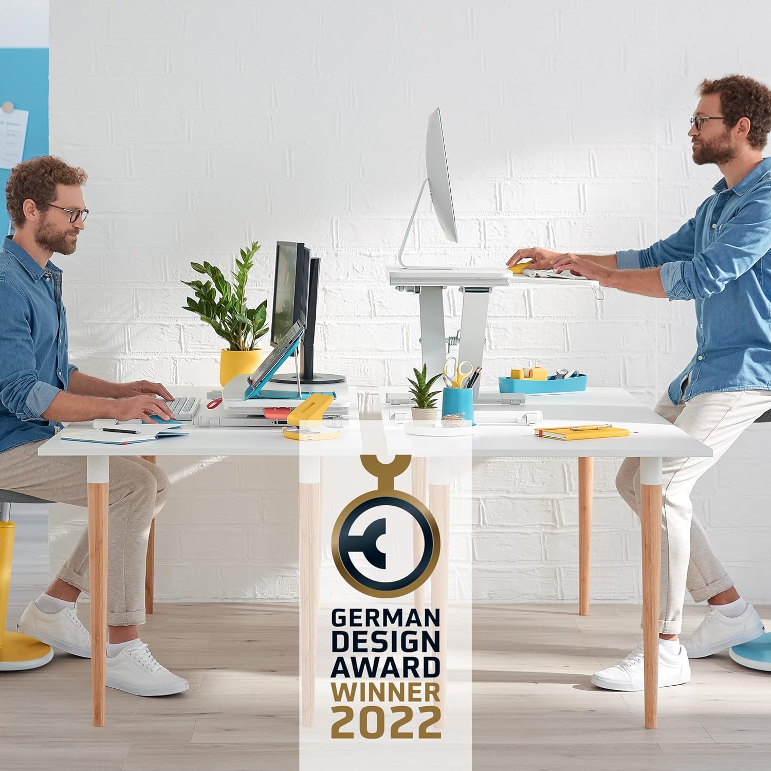 LEITZ Ergo Cosy mit Ablage Schreibtischaufsatz gra