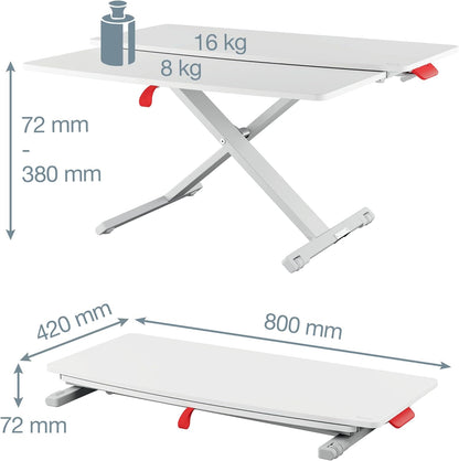 LEITZ Ergo Cosy mit Ablage Schreibtischaufsatz gra