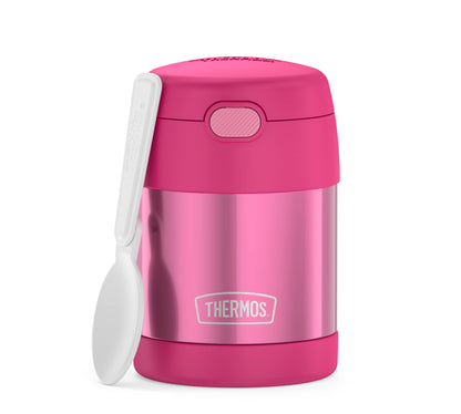 THERMOS kids FUNTAINER FOOD JAR 0,30l, pink, Thermobehälter für Essen mit Löffel für Kinder, 5 h heiß / 7 h kalt, absolut dicht für Suppe, Müsli, Pause
