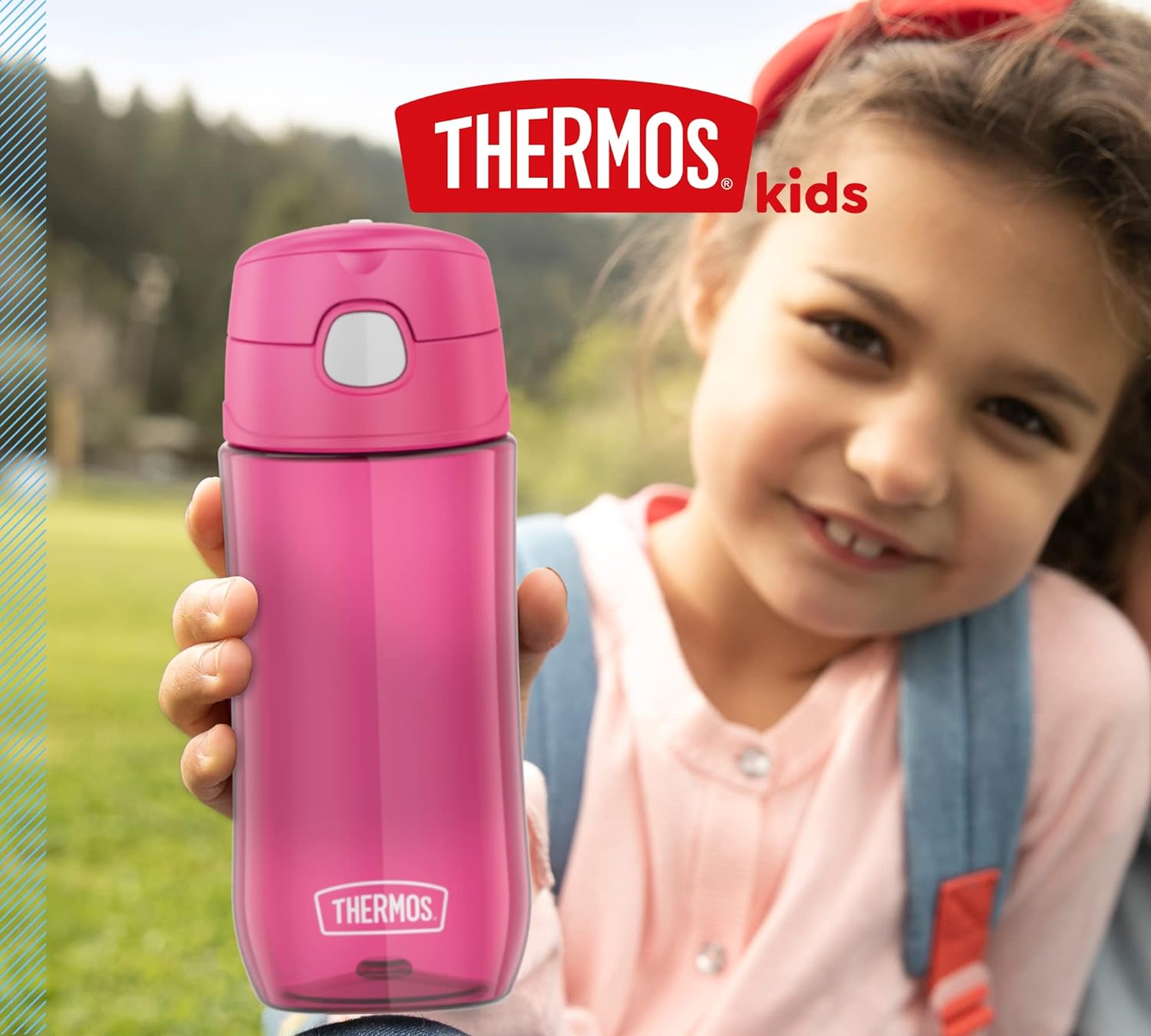 Thermos Funtainer Tritan Bottle Pink 0.47L