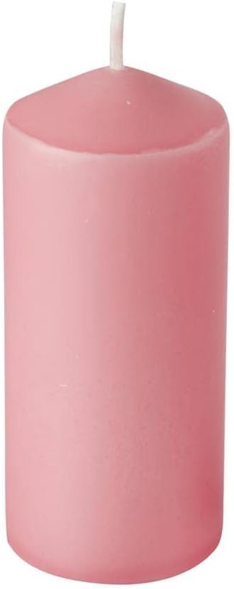 Papstar pillar candles, antique rose, 40 mm x 90 mm (10 pieces