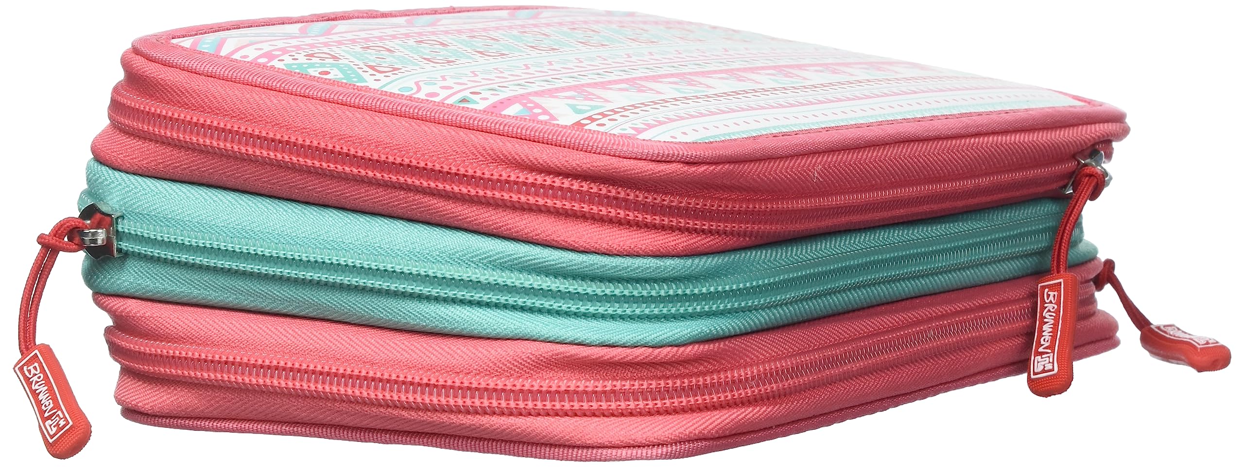 BRUNNEN Federmappchen befullt Pattern rosa 18 dunn