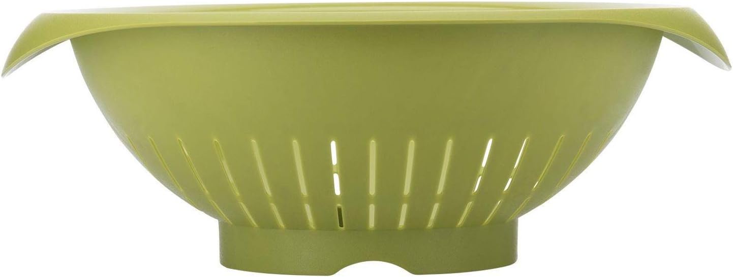 Westmark Colander/Strainer, With Curved Handles, Inner Diameter: 25 cm, Plastic, Bpa-Free, Colour: Green, 2424227A