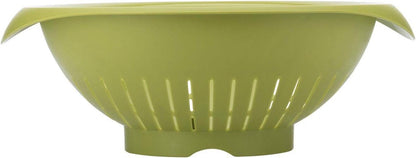 Westmark Colander/Strainer, With Curved Handles, Inner Diameter: 25 cm, Plastic, Bpa-Free, Colour: Green, 2424227A