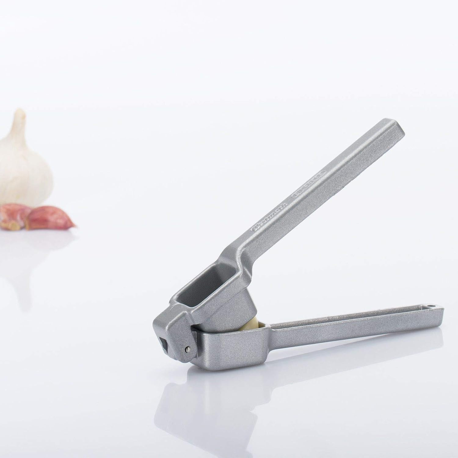 Westmark Garlic Press, Retro Packaging, Aluminium, 15.2 x 2.5 x 3.1cm, Biopress, Silver, 3010Rt60