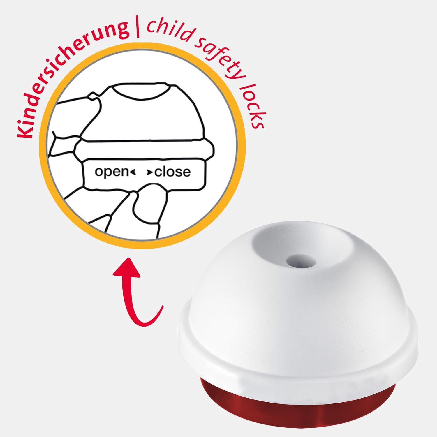 Westmark 10802280 Pique oeuf en plastique en blanc, 5 cm
