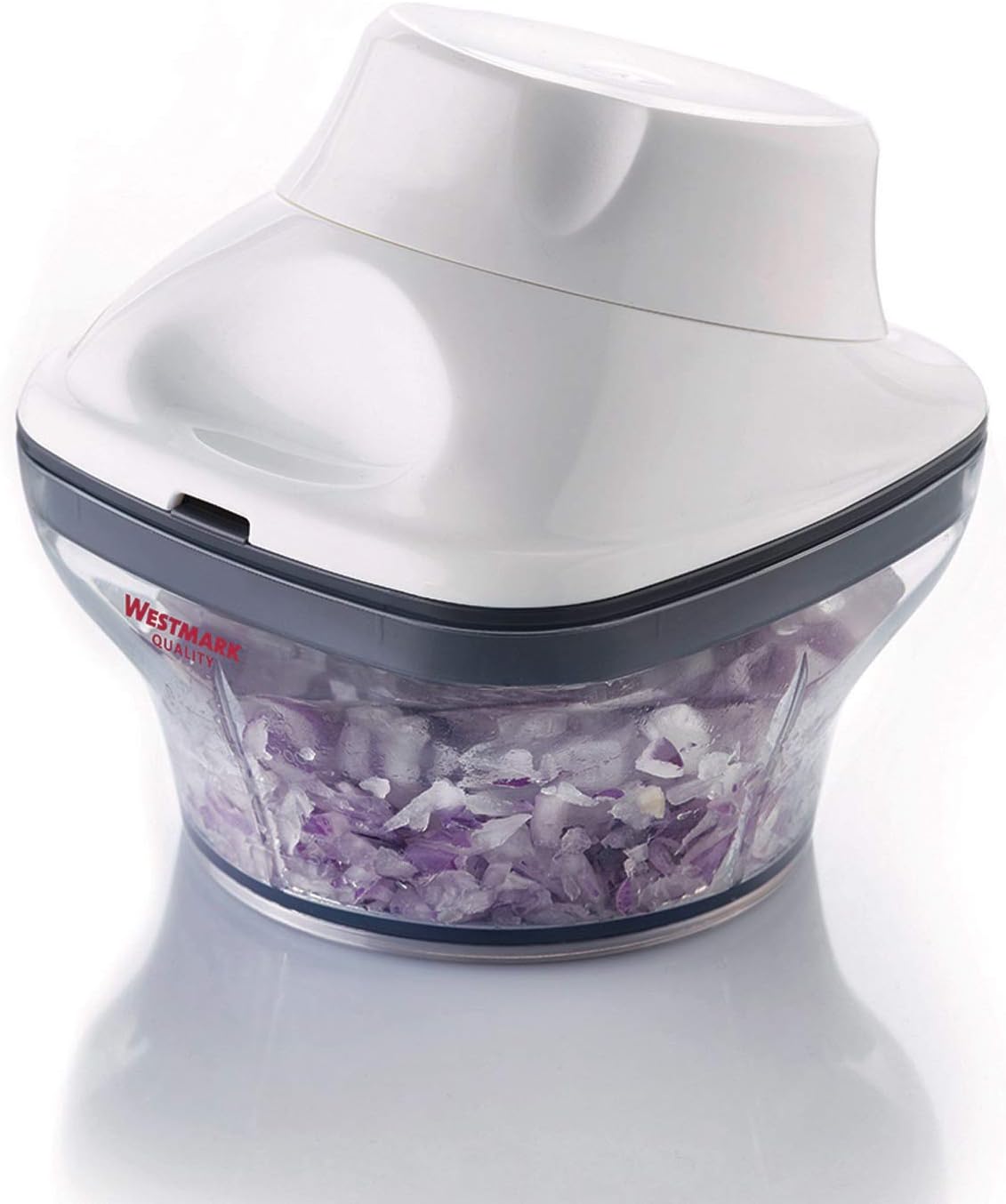 Westmark Zwiebel-/Kräuterschneider/Dressingquirl, mit Messer- und Quirleinsatz, Füllvolumen: 250ml, Rostfreier Edelstahl, Silber, 11592260 250 ml