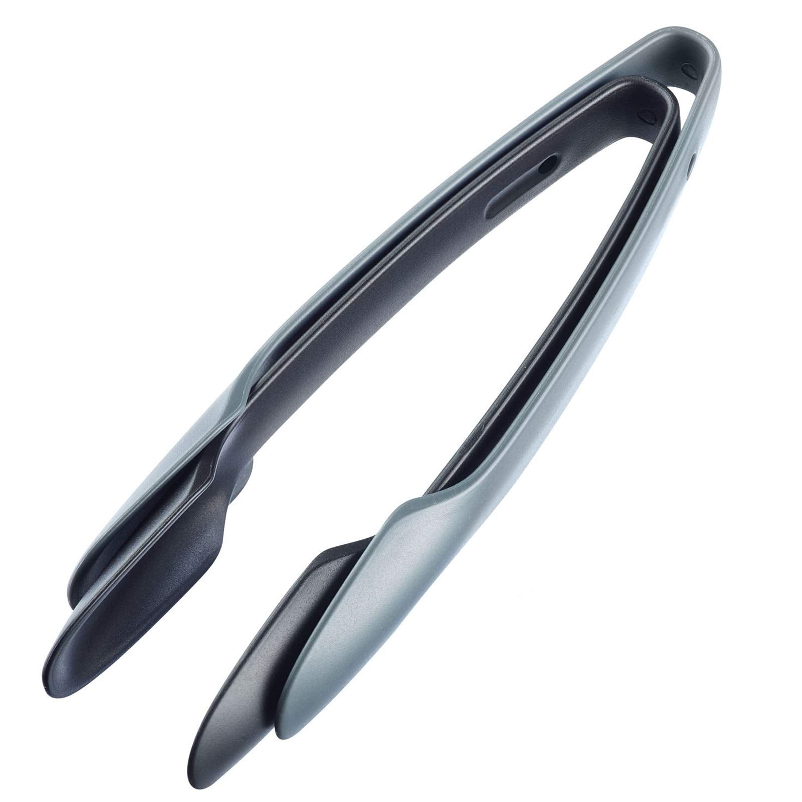 Westmark Büffet-/Servierzangen-Set, 2-tlg., 2 gleichgroße Zangen, Länge: je 25,5 cm, Kunststoff, Anthrazit/Grau, 12552270 2 Stück