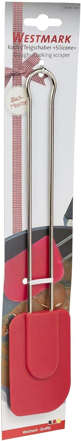 Westmark Koch-und Teigschaber Silicone 285 mm, Stainless Steel, Silver