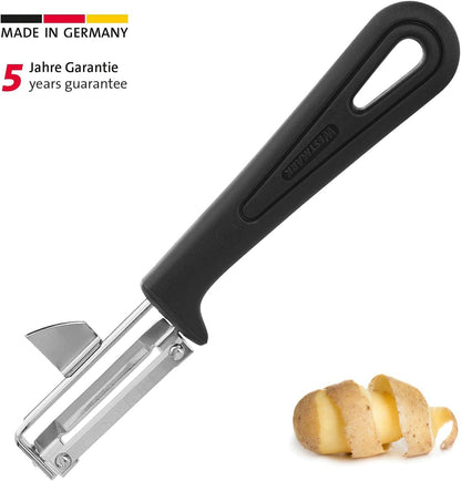 Westmark Universal Swivel Peeler With Cutter, Gentle, Stainless Steel Blade, Colour: Black, 28042270