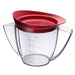 Westmark Fat Separator Jug with Strainer Lid, Volume: 1 Litre, Plastic, Transparent/Red, 30752260