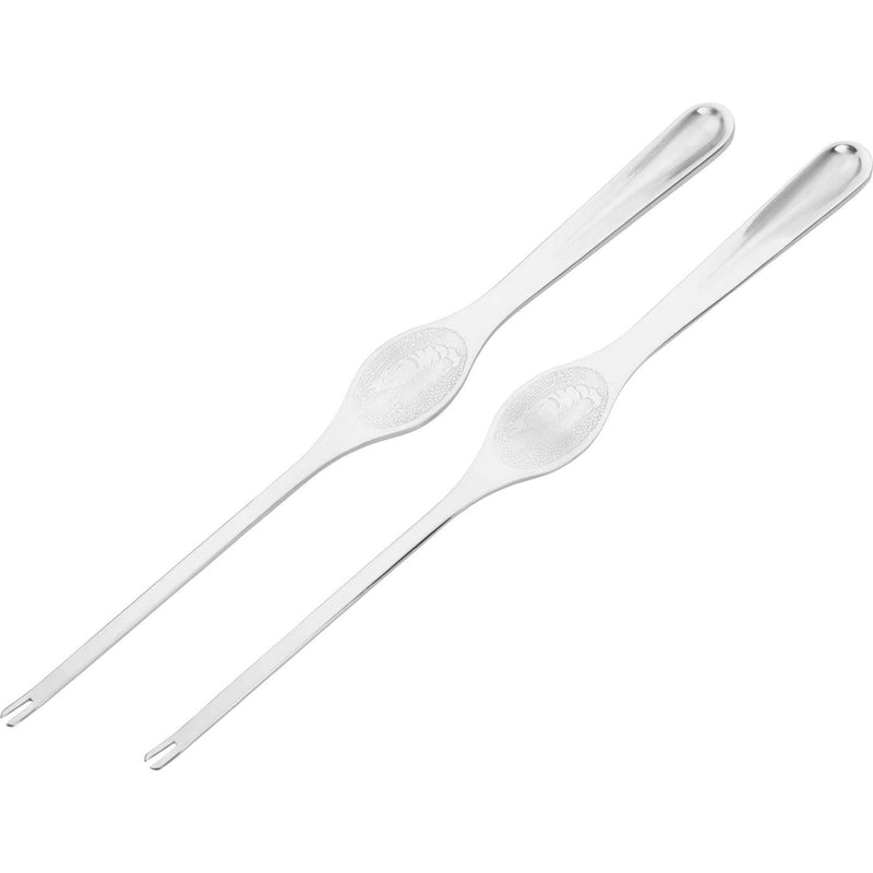 Westmark Lobster Fork Set, 2 Pcs., Each With 2 Pointed Prongs, Length: 18.5 cm, Stainless Steel, Silver, 66162280 18.5 x 1.7 x 0.4 cm Lobster forks