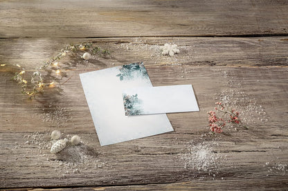 SIGEL DU424 Christmas envelopes "Eucalyptus magic", gummed, DL, 50 Pieces Eucalyptus magic (envelopes)