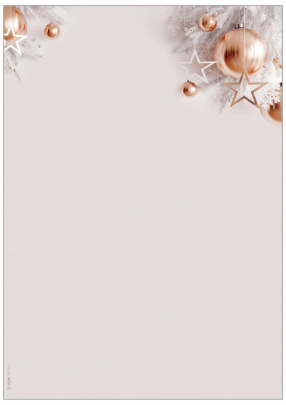 SIGEL DP429 Christmas Motif Papers "Christmas in rose gold", 90 gsm, A4, 100 sheets
