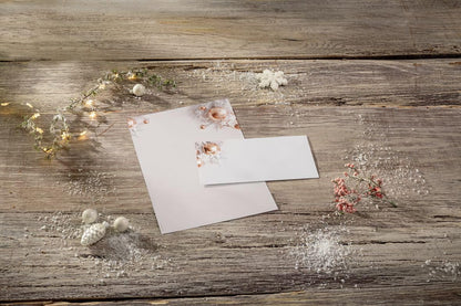 SIGEL DP429 Christmas Motif Papers "Christmas in rose gold", 90 gsm, A4, 100 sheets