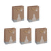 SIGEL GT050 Gift bag small, brown, 17 x 23 cm Small brown/blue/white/yellow