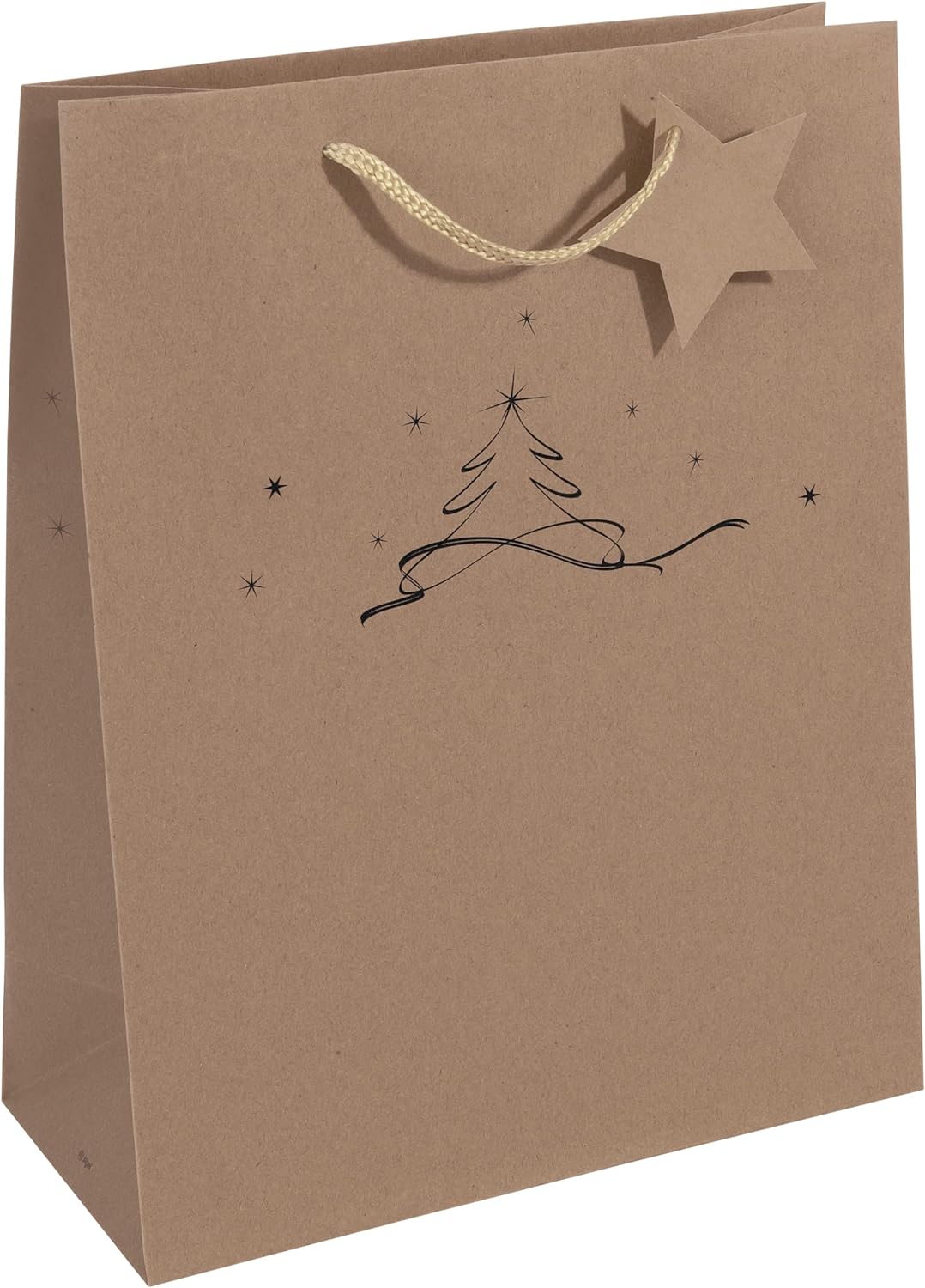SIGEL GT037 Gift bag large, brown, 26 x 33 cm Large brown/black
