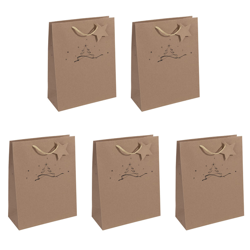 SIGEL GT037 Gift bag large, brown, 26 x 33 cm Large brown/black