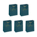 SIGEL GT035 Gift bag small, petrol Blue, 17 x 23 cm Small dark green blue/yellow