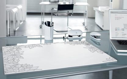 SIGEL HO580 Paper desk pad, with 20 different colouring sheets, A2 (59.4 x 41 cm), White/Black, 20 sheets