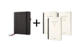 SIGEL CF133 Business Organiser with 3 booklets, 18.5x23x3 cm, faux leather, Black - Conceptum flex approx. A5 lined organizer