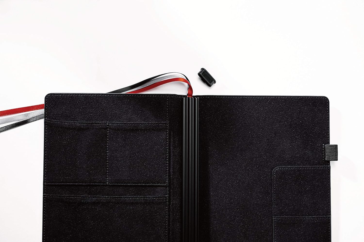 SIGEL CF133 Business Organiser with 3 booklets, 18.5x23x3 cm, faux leather, Black - Conceptum flex approx. A5 lined organizer