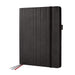SIGEL CF110 Business Organiser, 24.5x31x3 cm, faux leather, Black - Conceptum flex approx. A4 Organizer