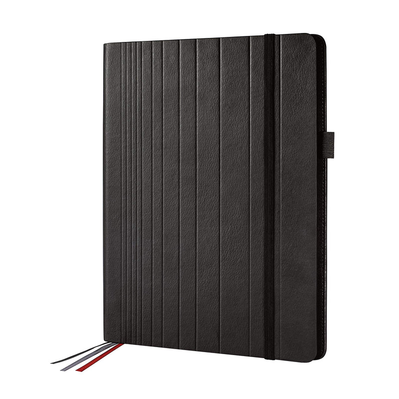 SIGEL CF110 Business Organiser, 24.5x31x3 cm, faux leather, Black - Conceptum flex approx. A4 Organizer