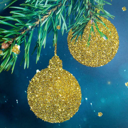 SIGEL DS065 Christmas cards 2 folds, 10.5 x 14.8 cm, Turquoise and gold, 10 Pieces + 10 White envelopes included, easy to print Golden Glitter - blue/white