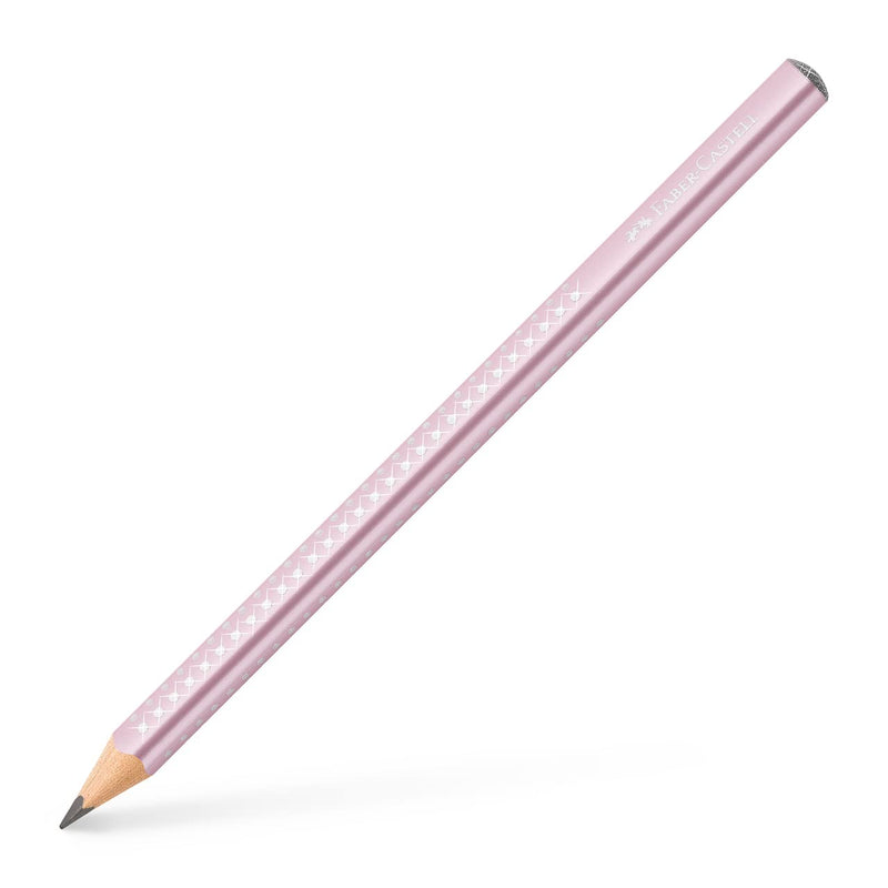 Faber-Castell Jumbo Sparkle Graphite Pencil - Rose Metallic