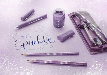 Faber-Castell Jumbo Sparkle Graphite Pencil - Violet Metallic