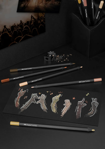 Faber-Castell Colour Pencils Black Edition - Skin Tones x 12