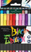 Faber-Castell Brush Pen Set - Black Edition, Cardboard Box of 20