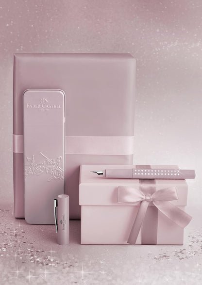 Faber-Castell 140875 - Füller Sparkle, Federbreite M, Rose, 1 Stück