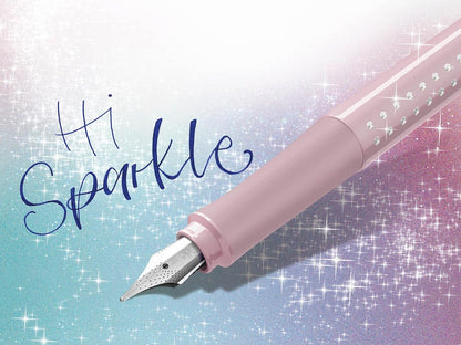 Faber-Castell 140875 - Füller Sparkle, Federbreite M, Rose, 1 Stück