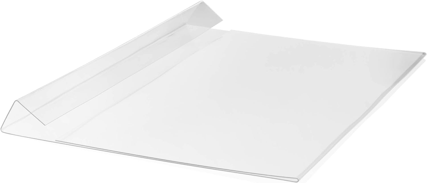 Durable Kennzeichnungstasche HARD COVER mit Falz A4 quer, Packung à 10 Stück, transparent, 116319 A4 quer mit Falz