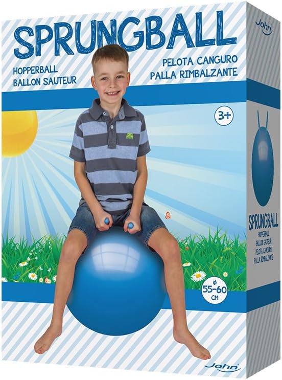 John Printed hopper ball, bouncy ball, jumping ball, space hopper, hopper ball for inside and outside, re-inflatable, robust, fitness for children