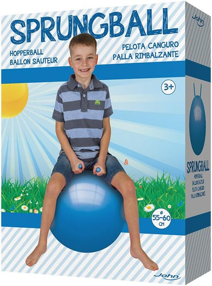 John Printed hopper ball, bouncy ball, jumping ball, space hopper, hopper ball for inside and outside, re-inflatable, robust, fitness for children