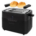ProfiCook Toaster 2 Scheiben mit Brötchen Aufsatz und extra breitem Toast-Schlitz, Auftaufunktion, 7 einstellbare Bräunungsstufen Edelstahl gleichmäßige Toaster schwarz matt, PC-TA 1244 PC-TA 1244 inox Sensor Touch