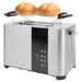 ProfiCook Toaster, Toaster 2 Scheiben mit Sensor Touch Bedienung, Auftau-, Aufwärm-/ Schnellstoppfunktion, Toaster mit Brötchenaufsatz, Toaster Edelstahl, PC-TA 1250 PC-TA 1250 inox Sensor Touch