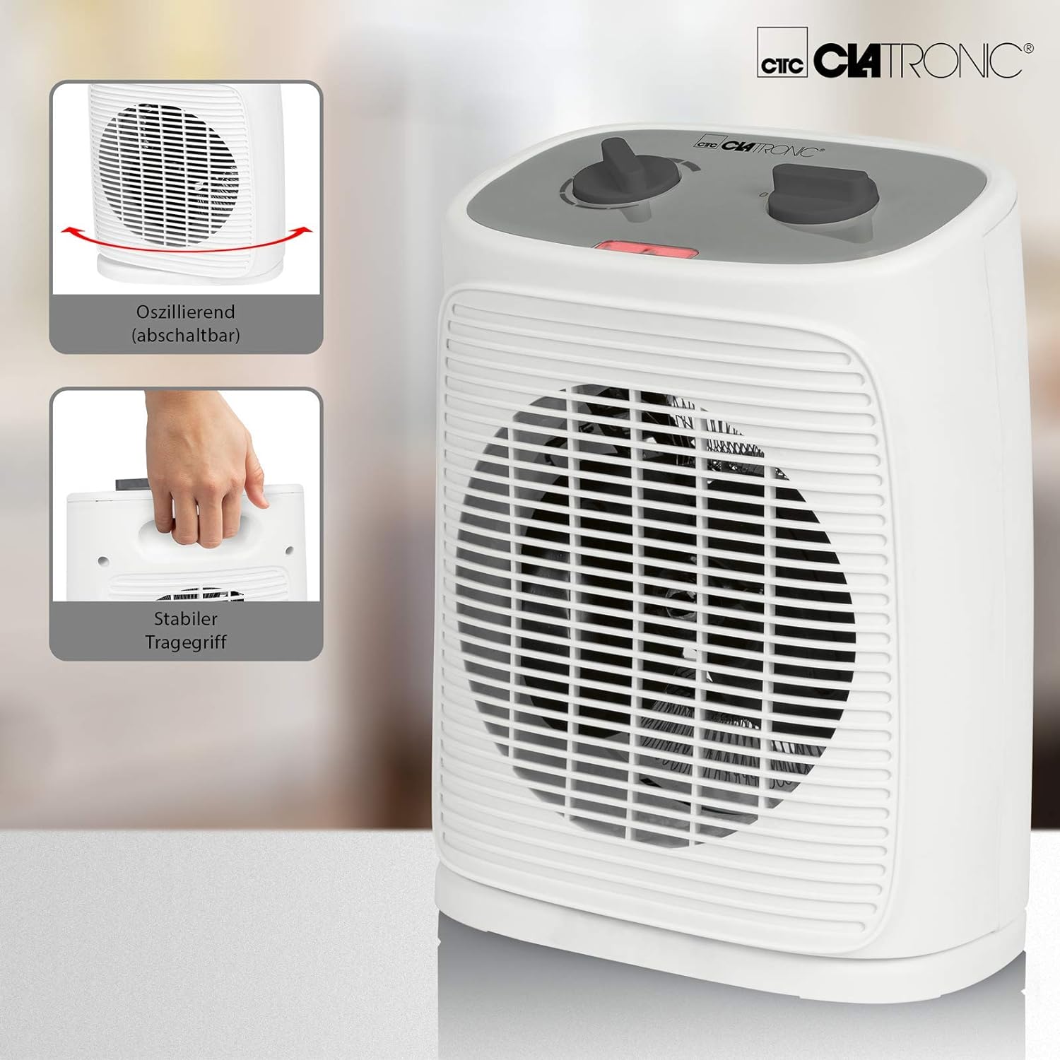 CLATRONIC HL 3762 Heizlufter 1.000/2.000 W